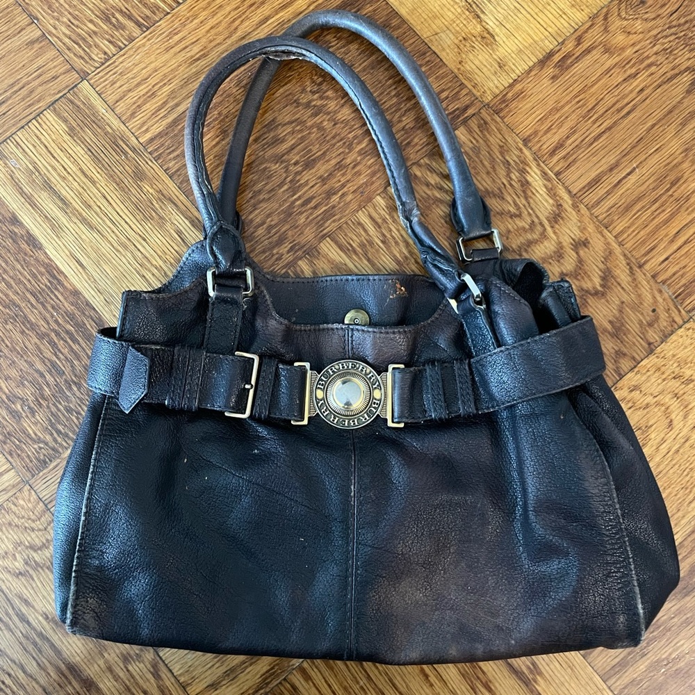 USED Burberry Leather Bag